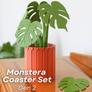 Monstera Coaster Set – Single or Bundle