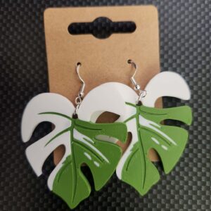 Albo Monstera Earrings - Hypoallergenic